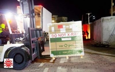 Réception des 55 200 doses du vaccin Johnson & Johnson